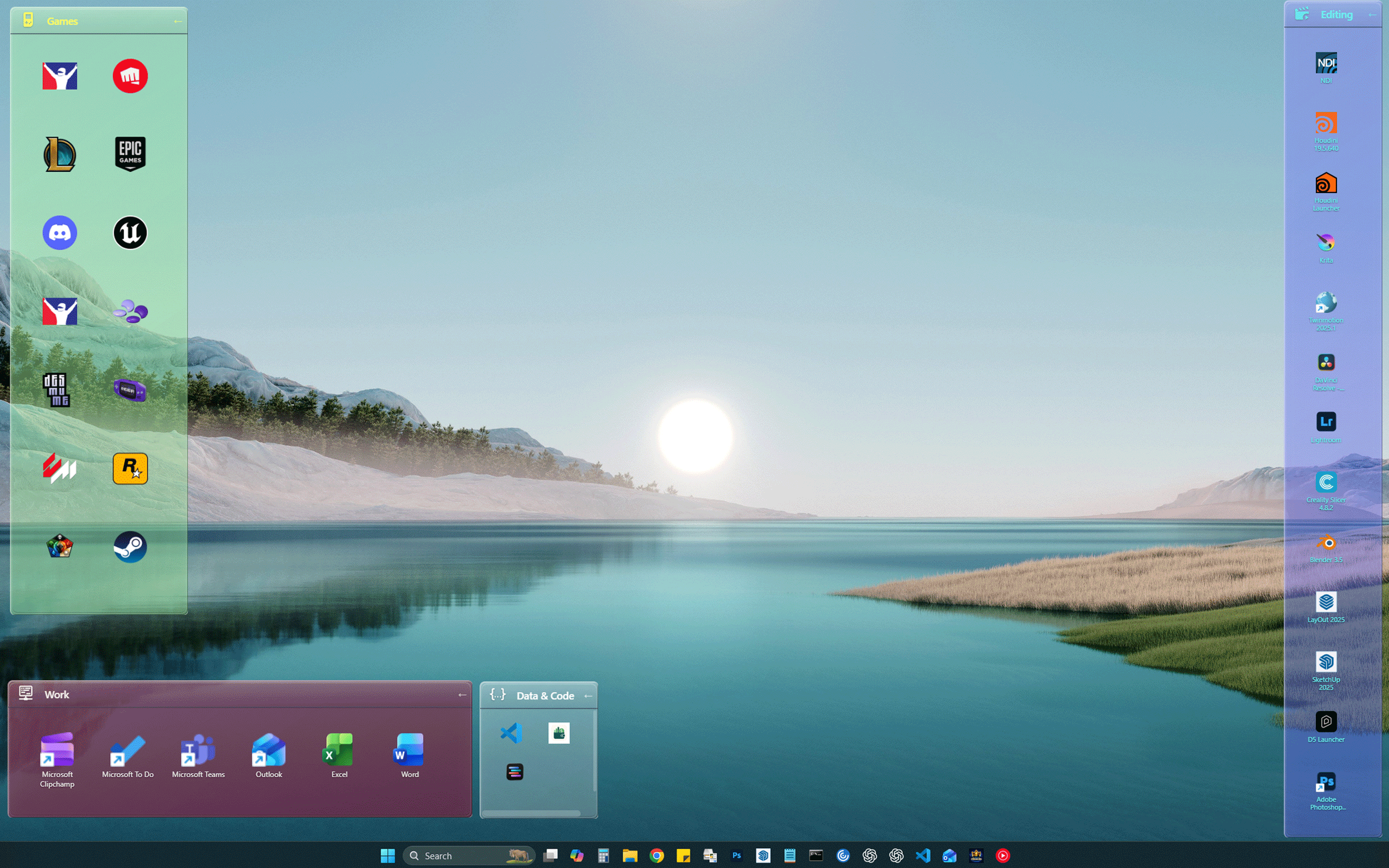 ArrayThing desktop layout example one